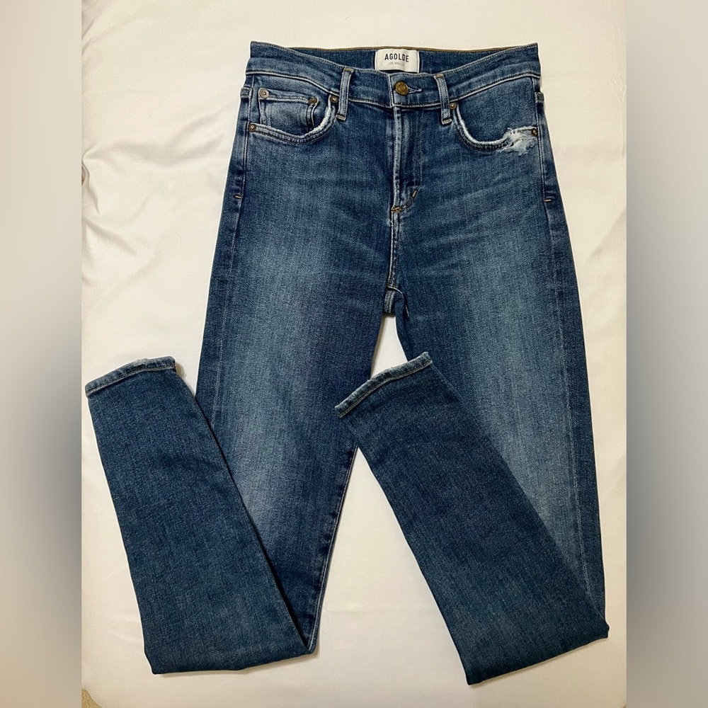Agolde Skinny Jeans - 26 - Medium Blue